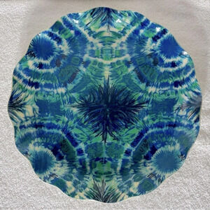 Vintage  Psychedelic Print Hardy Glenwood Fab Composite Serving Tray Decor Boho